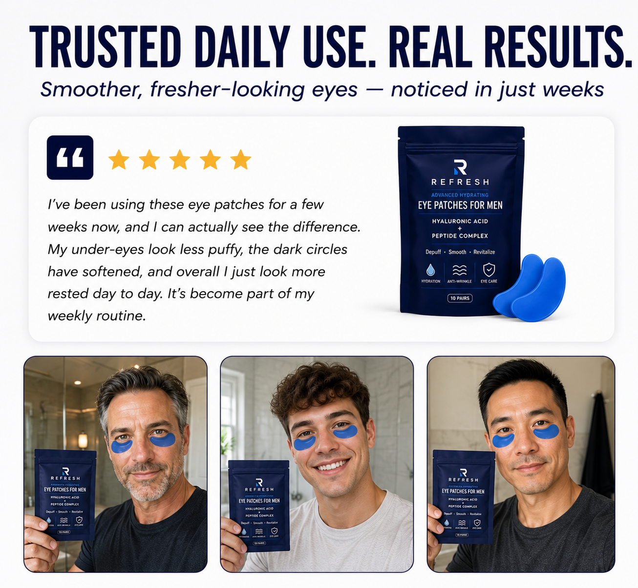 Refresh™ Eye Patches for Men